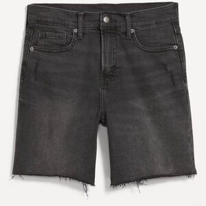 Old Navy Extra High Rise Dark Gray Jean Shorts